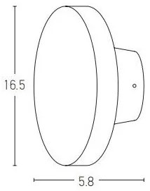 Απλίκα Φωτιστικό Τοίχου 16,5cm LED 8W IP65 3000K Zambelis E305 Μαύρο