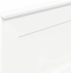 vidaXL Κεφαλάρι με κεφαλάρι Λευκό 75 cm Επεξεργασμένο ξύλο