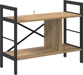 vidaXL Ράφι Βιβλίων 3 επιπέδων 75 x 30 x 58,5 εκ. Επεξεργασμένο Ξύλο