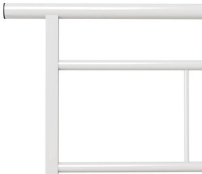 Πλαίσιο Κρεβατιού Λευκό 90 x 200 εκ. Μεταλλικό - Λευκό