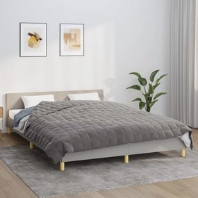 vidaXL Κουβέρτα Βαρύτητας Γκρι 220 x 230 εκ. 11 κ. Υφασμάτινη