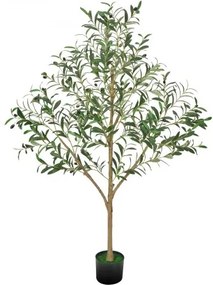 VEVOR 150cm Artificial Olive Tree Tall Fake Plant with Pot for Home Office