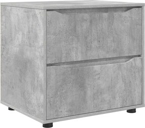 vidaXL Ντουλάπι αποθήκευσης Σκυρόδεμα Γκρι 60 x 48 x 57 εκ