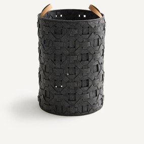 Πλεκτό καλάθι από τσόχα, ύψος 60 cm, SERA