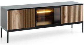 Έπιπλο Τηλεόρασης Sento 154x39x56cm Anthracite-Natural