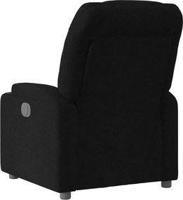 vidaXL Πολυθρόνα με Ανακλινόμενη Πόρτα Μαύρη Υφασμάτινη