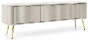 Έπιπλο Τηλεόρασης Zova P_ZOVA_RTV-168_Kz_GL 168x39x57cm White Kazmir-Gold