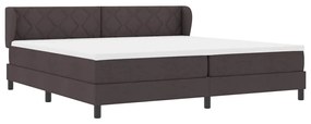 vidaXL Κρεβάτι box spring με στρώμα με στρώμα Σκούρο καφέ Σκούρο καφέ