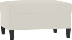 vidaXL Υποπόδιο Κρεμ 70x55x41 εκ. Βελούδινο