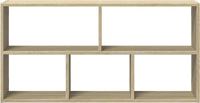 vidaXL Ράφι Τοίχου Sonoma Δρυς 100x25x50 εκ. Επεξεργασμένο Ξύλο