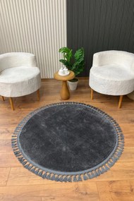 Χαλί 1414 514SRZ1428 Anthracite Conceptum Hypnose 200X200cm Round