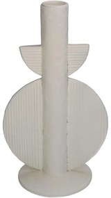 Κηροπήγιο ArteLibre Ιβουάρ Polyresin 13x9x22cm