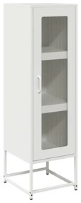 vidaXL Highboard Λευκό 36x39x123 cm από χάλυβα ψυχρής έλασης