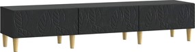 VidaXL Ντουλάπι TV 147 x 34,5 x 30 εκ Μαύρο Επεξεργασμένο Ξύλο