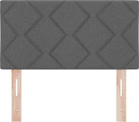 vidaXL Κεφαλάρι Σκούρο Γκρι 80 cm ύφασμα