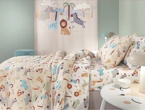 Σετ Σεντόνια Παιδικά 165x250 Jungle Natural 5206480698699