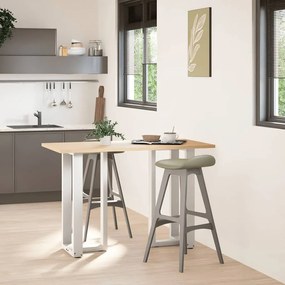 vidaXL Πόδια Τραπεζιού Μπαρ σε Σχήμα Τ, 2 τεμ. Λευκά 50x35x(90-91) εκ. Ατσάλι