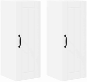 vidaXL Ντουλάπα Κουζίνας 2 pcs Λευκό 30 x 31 x 80 εκ.