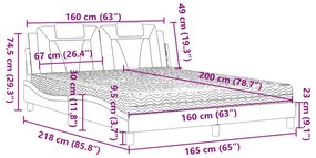 ΚΡΕΒΑΤΙ ΜΕ ΣΤΡΩΜΑ ΜΑΥΡΟ 160X200ΕΚ.ΑΠΟ ΣΥΝΘΕΤΙΚΟ ΔΕΡΜΑ 3208803