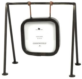 Κορνίζα Επιτραπέζια 013.784091 10x10cm Black Μέταλλο