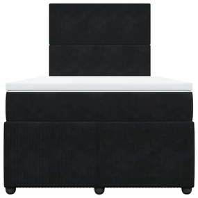 ΚΡΕΒΑΤΙ BOXSPRING ΜΕ ΣΤΡΩΜΑ ΜΑΥΡΟ 120 X 200 ΕΚ. ΒΕΛΟΥΔΙΝΟ 3292306