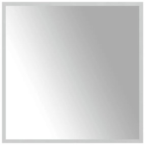 vidaXL Καθρέφτης Μπάνιου με LED 60x60 εκ.