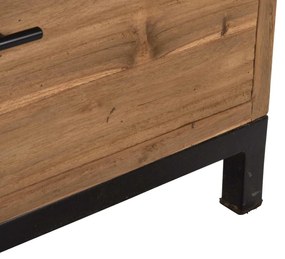 ΒΙΒΛΙΟΘΗΚΗ ROMULUS HM9803 ΑΝΑΚΥΚΛΩΜΕΝΟ ΞΥΛΟ ΤΕΑΚ ΜΕ 2 ΣΥΡΤΑΡΙΑ 140x30x210,5Yεκ.