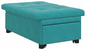 vidaXL Κρεβάτι καναπές Τιρκουάζ 194 x 67 x 82 εκ Βελούδο