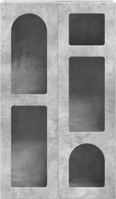 vidaXL Πλαϊνό γραφείο Σκυρόδεμα Γκρι 59 x 35 x 100,5 εκ