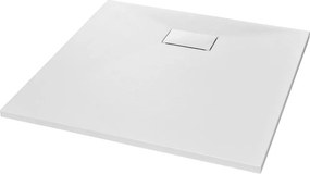 vidaXL Βάση Ντουζιέρας Λευκή 90 x 90 εκ. από SMC