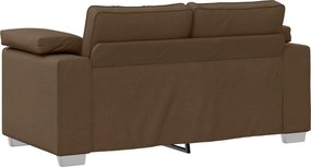 vidaXL Καναπές 2 pcs Καφέ 219 x 80 x 82 εκ ύφασμα