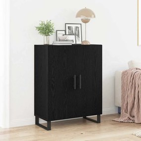 vidaXL Πλαϊνό γραφείο Μαύρη Οξυά 69,5 x 34 x 90 εκ. Επεξεργασμένο ξύλο