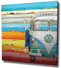 Πίνακας Καμβάς 762SYM3282 45x45cm Multi Wallity Τετράγωνοι Wood, Canvas