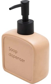 Δοχείο Κρεμοσάπουνου Text 02-13417 9,5x4,6x15cm 210ml Beige Estia Resin