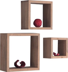 TRIO Set - 3 Ράφια Ξύλο Ακακία Φυσικό   1τμχ