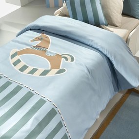Παπλωματοθήκη Παιδική Toy Blue Saint Clair Single 160x220cm Cotton-Microfiber