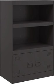 vidaXL Ντουλάπι Μαύρο 67x39x107 εκ. από Ατσάλι