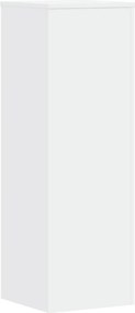 vidaXL Βάσεις Φυτών 2 τεμ. Λευκές 33x33x100 εκ. από Επεξεργασμένο Ξύλο