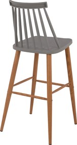 ΣΚΑΜΠΟ ΜΠΑΡ HM8459.10 VANESSA ΣΕ ΓΚΡΙ ΧΡΩΜΑ 43x49x107 εκ.