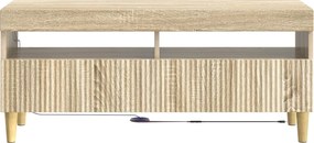 vidaXL Ντουλάπα LED Τηλεόρασης Sonoma Δρυς Επεξεργασμένο Ξύλο