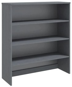 vidaXL Πάνω Μέρος Ντουλαπιού HAMAR Γκρι 90x30x100 εκ. Μασίφ Πεύκο