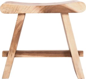 Σκαμπό Saddle pakoworld suar ξύλο σε φυσική απόχρωση 50x30x50εκ