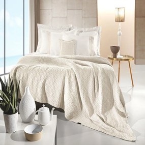 Κουβέρτα Nikki Cream Guy Laroche Υπέρδιπλo 240x260cm 100% Cotton