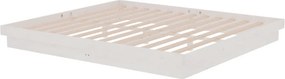 vidaXL Πλαίσιο Κρεβατιού Λευκό 180 x 200 εκ. Μασίφ Ξύλο Super King