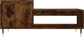 vidaXL Τραπεζάκι Σαλονιού Καπνιστή Δρυς 100x50x45 εκ. Επεξεργασμ. Ξύλο