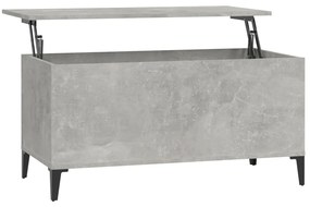 vidaXL Τραπεζάκι Σαλονιού Γκρι Σκυροδ. 90x44,5x45 εκ. Επεξεργ. Ξύλο