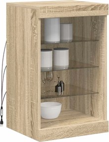 vidaXL Μπουφές με LED Sonoma Δρυς 41 x 37 x 67 εκ.