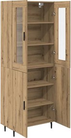 vidaXL Highboard 2 pcs Artisan Oak 69,5 x 34 x 180 εκ.