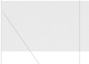vidaXL Εξαγωνικός φράχτης Γκρι 1.6 x 25 m Ατσάλι