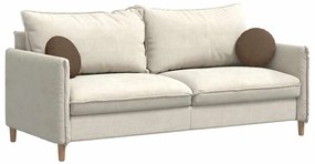 vidaXL Μαξιλάρια καθισμάτων 2 pcs Καφέ Ø30 x 13 εκ ύφασμα